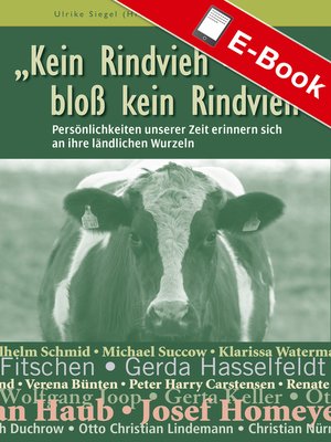 cover image of Kein Rindvieh--bloß kein Rindvieh